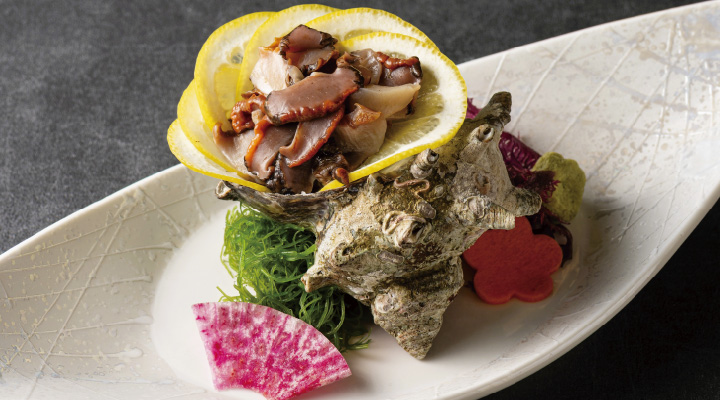 サザエのお刺身