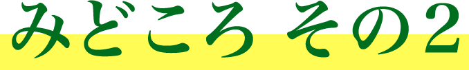 みどころ その2