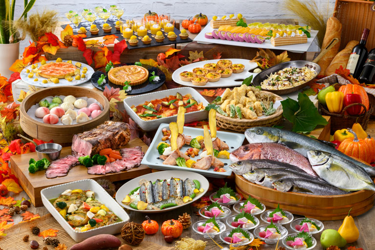 ごちそうマルシェ 地魚と秋の味覚バイキング