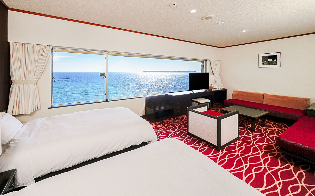 双子島側　洋室の客室内イメージ写真です。